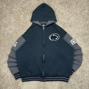 Vintage J America Penn State‎ Nittany Lions Full Zip Hoodie XL